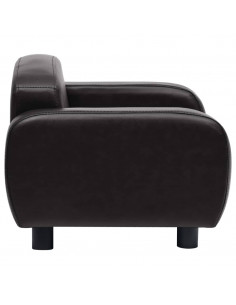 Divano per Cani Nero 80x50x40 cm in Similpelle