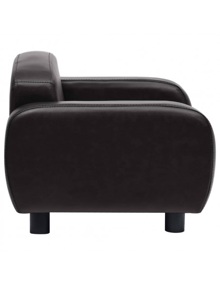Divano per Cani Nero 80x50x40 cm in Similpelle