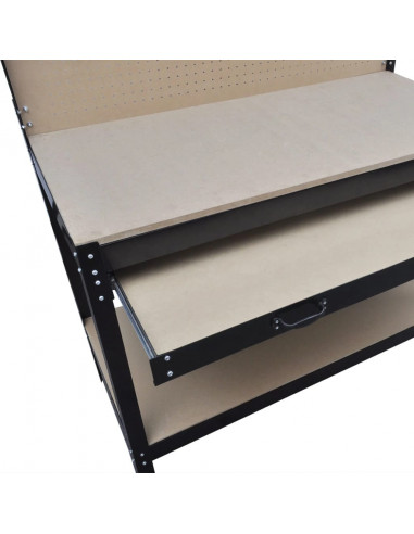 Banco da Lavoro con Pannello Forato e Cassetto