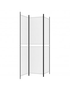 Divisorio a 3 Pannelli bianco 150x200 cm in Tessuto
