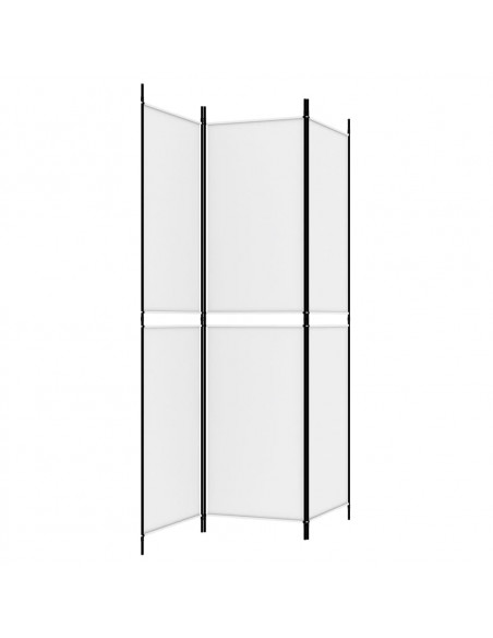 Divisorio a 3 Pannelli bianco 150x200 cm in Tessuto
