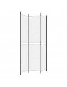 Divisorio a 3 Pannelli bianco 150x220 cm in Tessuto