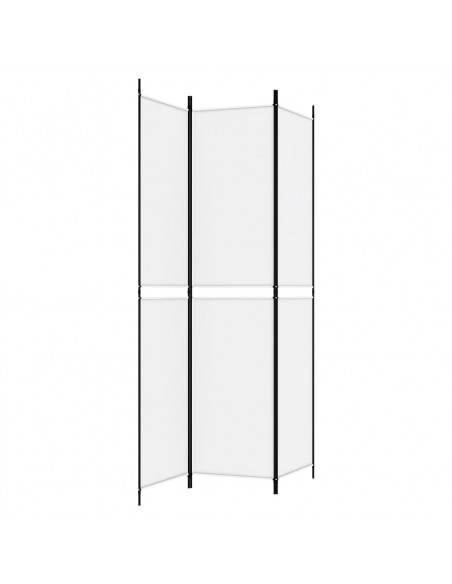 Divisorio a 3 Pannelli bianco 150x220 cm in Tessuto