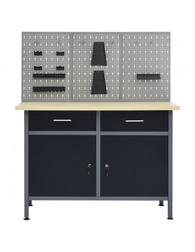 Banco da Lavoro con 3 Pannelli a Parete