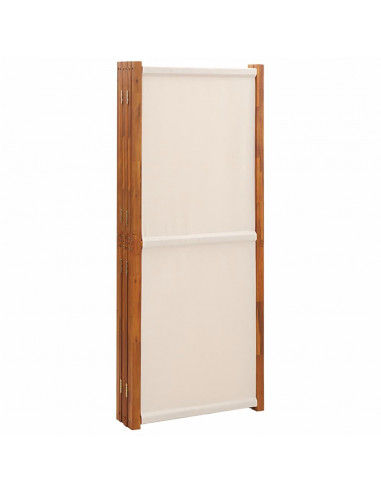 Divisorio a 6 Pannelli Bianco Crema 420x180 cm