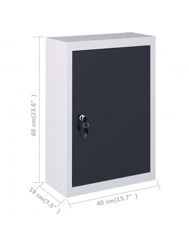 Banco da Lavoro con 4 Pannelli a Parete e 2 Armadietti