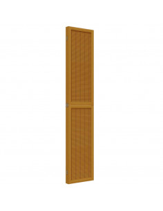 Divisorio Ambienti 4 Pannelli Marrone Legno Massello Paulownia