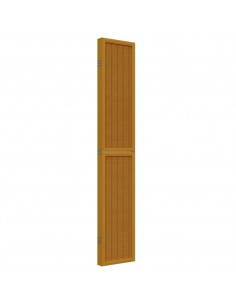 Divisorio Ambienti 5 Pannelli Marrone Legno Massello Paulownia