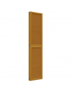 Divisorio Ambienti 5 Pannelli Marrone Legno Massello Paulownia