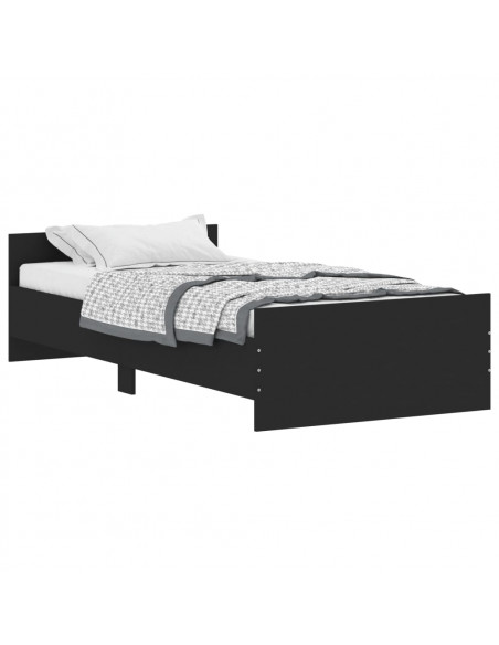 Giroletto Nero 90x190 cm in Legno Multistrato