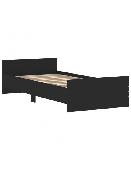 Giroletto Nero 90x190 cm in Legno Multistrato