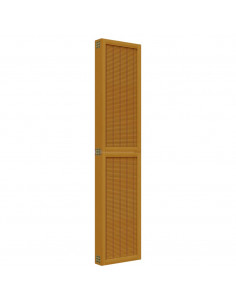 Divisorio Ambienti 6 Pannelli Marrone Legno Massello Paulownia