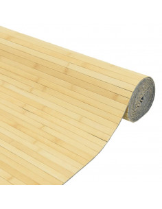 Divisorio Ambienti Naturale Chiaro 165x800 cm in Bambù