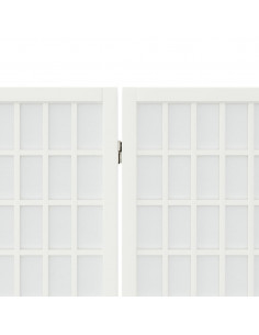 Divisorio Pieghevole 6 Pannelli Stile Giapponese 240x170 Bianco