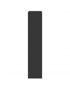 Divisorio Stanza Nero 100x33x156,5 cm in Truciolato