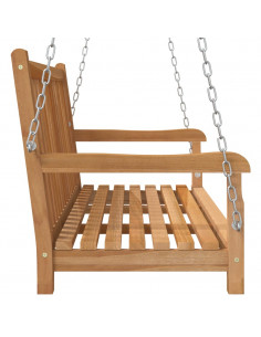 Dondolo da Giardino in Legno Massello di Teak 114x60x64 cm