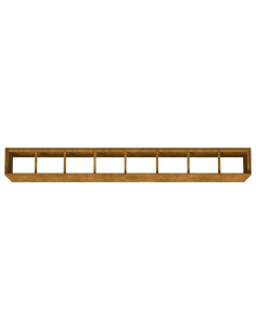 Fioriera Rialzata da Giardino 360x40x80 cm in Acciaio Corten