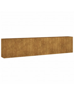 Fioriera Rialzata da Giardino 360x40x80 cm in Acciaio Corten 2