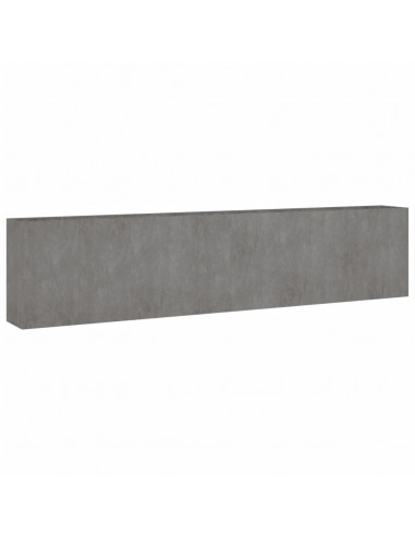 Fioriera Rialzata da Giardino 360x40x80 cm in Acciaio Corten