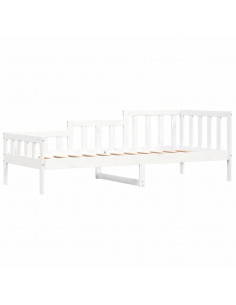 Dormeuse Bianca 80x200 cm in Legno Massello di Pino