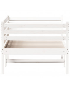 Dormeuse Bianca 80x200 cm in Legno Massello di Pino