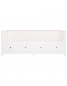 Dormeuse Bianca 80x200 cm in Legno Massello di Pino