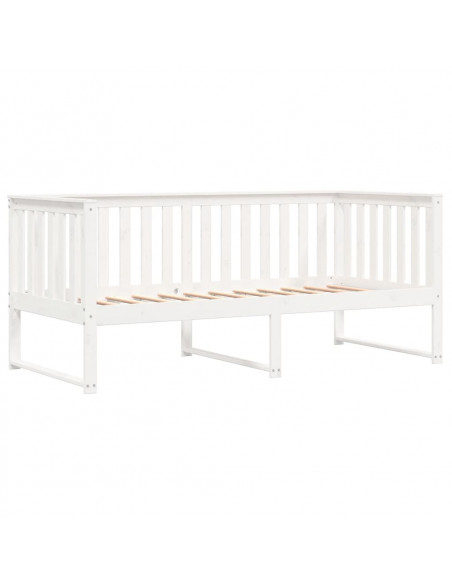 Dormeuse Bianca 90x190 cm in Legno Massello di Pino