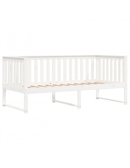 Dormeuse Bianca 90x200 cm in Legno Massello di Pino