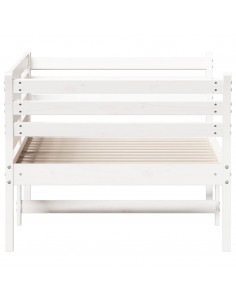 Dormeuse Bianca 90x200 cm in Legno Massello di Pino