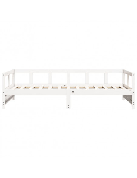 Dormeuse Bianca 90x200 cm in Legno Massello di Pino
