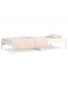 Dormeuse Bianca 90x200 cm in Legno Massello di Pino