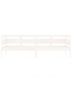 Dormeuse Bianca in Legno Massello di Pino 80x200 cm