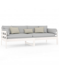 Dormeuse Bianca in Legno Massello di Pino 80x200 cm