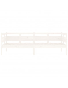 Dormeuse Bianca in Legno Massello di Pino 90x190 cm
