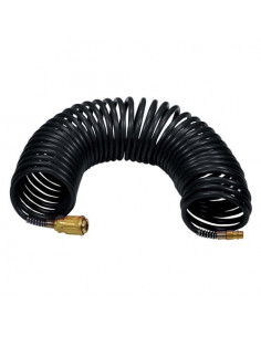 Tubo compressore Stanley 8221577STN Spiralato con Raccordi Nero