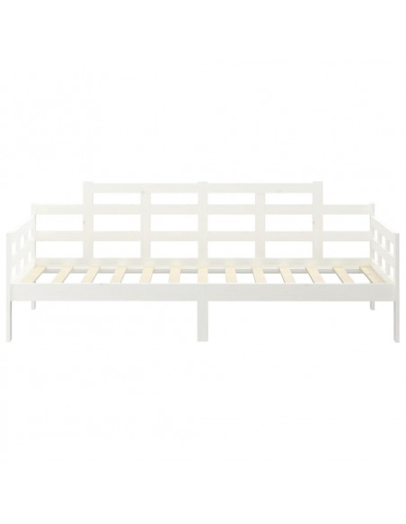 Dormeuse Bianca in Legno Massello di Pino 90x190 cm