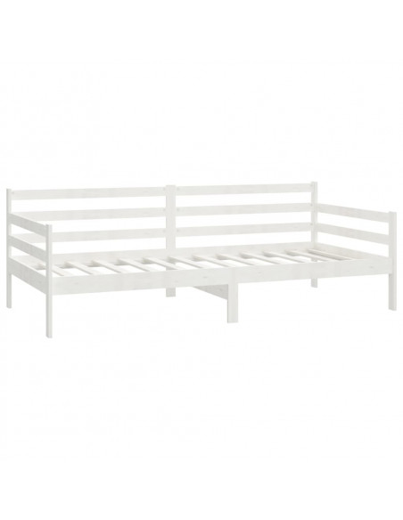 Dormeuse Bianca in Legno Massello di Pino 90x200 cm