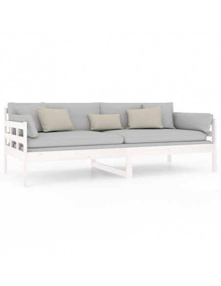 Dormeuse Bianca in Legno Massello di Pino 90x200 cm