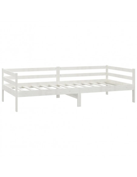 Dormeuse Bianca in Legno Massello di Pino 90x200 cm