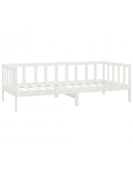 Dormeuse Bianca in Legno Massello di Pino 90x200 cm