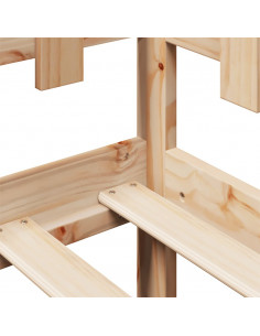 Dormeuse con Cassetti 90x190 cm in Legno Massello Pino