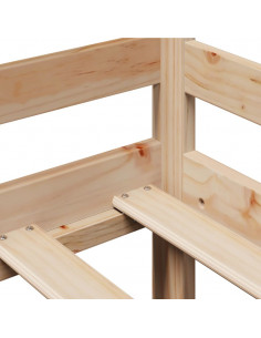 Dormeuse con Cassetti 90x190 cm in Legno Massello Pino