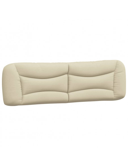 Cuscino Testiera Crema 180 cm in Tessuto