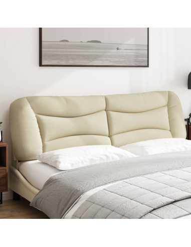 Cuscino Testiera Crema 180 cm in Tessuto