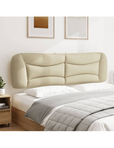 Cuscino Testiera Crema 180 cm in Tessuto