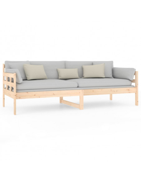 Dormeuse in Legno Massello di Pino 80x200 cm Dormeuse in Legno Massello di Pino 80x200 cm
