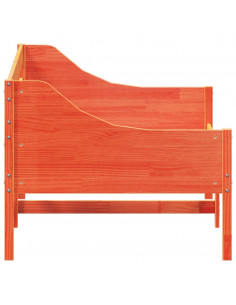 Dormeuse Marrone Cera 100x200 cm in Legno Massello di Pino