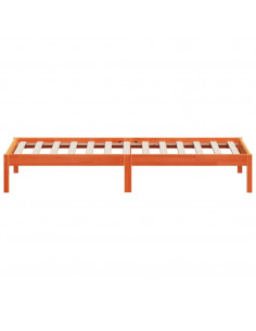 Dormeuse Marrone Cera 90x190 cm in Legno Massello di Pino