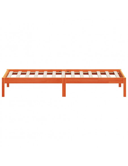 Dormeuse Marrone Cera 90x190 cm in Legno Massello di Pino