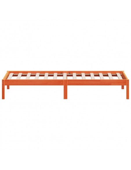 Dormeuse Marrone Cera 90x200 cm in Legno Massello di Pino